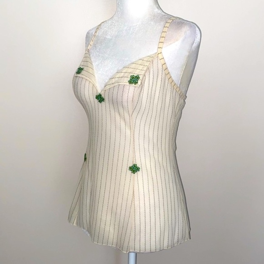 Vintage 90’s Intimissi sheer pin stripe cami - Picture 3 of 11